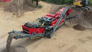 Terex Finlay I-120RS working on recycled aggregate