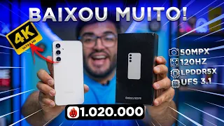 JÁ BAIXOU! Galaxy S23 FE está valendo a pena agora?   TOP de Linha custo benefício de 2024!