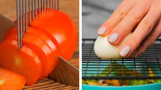 Fast ways to cut and peel fruits and veggies | Kitchen Hacks