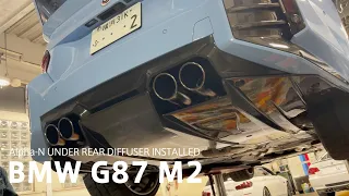 BMW G87/M2 Alpha-N UNDER REAR DIFFUSER装着