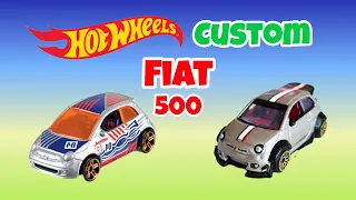 Fiat 500 Hot Wheels Custom 2023 1/64 Diecast