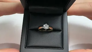 Bespoke Natural Diamond Engagement Ring D/SI1 Triple Excellent