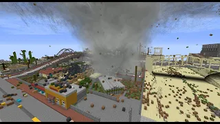 TORNADOES VS GTA SAN ANDREAS MAP! Minecraft: Tornado VS Map