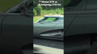 🏁Nissan GTR vs Koenigsegg CCR Evo