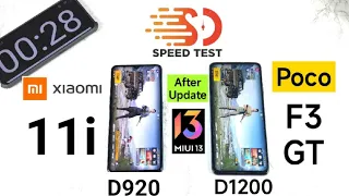 Poco F3 GT vs Mi 11i Speedtest which phone will win after Miui 13 Update 🔥🔥🔥