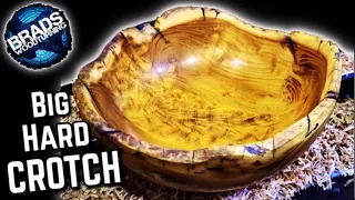 Wood Turning a Live Edge Osage Orange Bowl