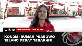 Suasana di Kediaman Prabowo Jelang Debat Capres ke-5 | Menuju Debat Pamungkas tvOne