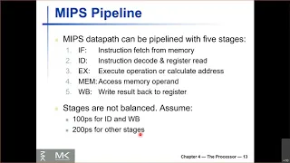 Lecture 24 - Pipelining