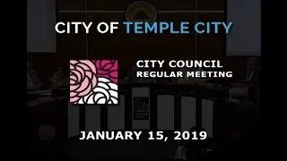 Temple City | City Council | January 15, 2019