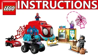 LEGO Instructions | Team Spidey's Mobile Headquarters | 10791 | LEGO Marvel 2023