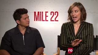 Lauren Cohan and Iko Uwais Talk Shooting Mile 22