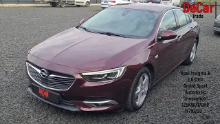 Продано 18,5$ Opel Insignia B 2.0 CTDI Grand Sport Automat "Innovation" 125KW/170HP 10/2018 117990km