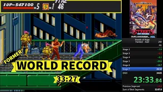 *former WR* Streets of Rage SPEEDRUN - Axel / Hardest - 33:27