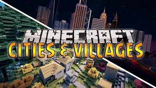 Instant Structures Only One Command - CITIES AND VILLAGES! (Minecraft Only One Command)