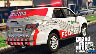 GTA V PMCE - RONDA EM PERSEGUIÇÃO A VEÍCULO ROUBADO | DINHEIRO DO CRIME APREENDIDO #309