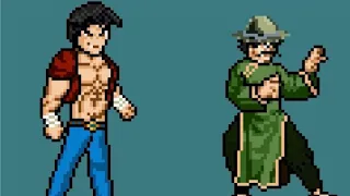 practicando un poco haciendo un sprite jus desde 0 de karateka lv 100 sakaki shio de kenichi