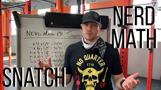 Kettlebell Snatch Nerd math video 1 - volume cycle