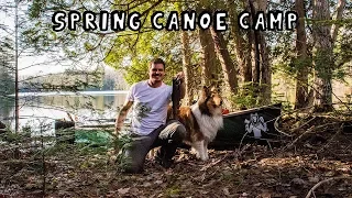 Spring Canoe Camping with My Dog