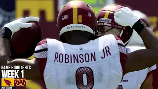 Arizona Cardinals vs. Washington Commanders 🏈 Week 1 Game Highlights 🔥 Command 24™