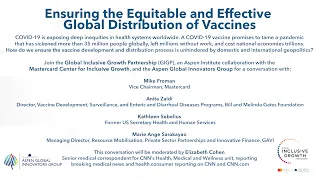 Ensuring the Equitable and Effective Global Distribution of Vaccines