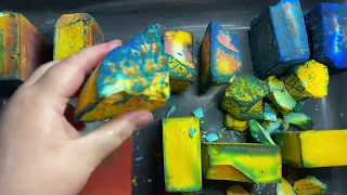 Super Vivid Dyed Gym Chalk Crush | ASMR | Super Satisfying