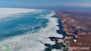 Озеро Убсу-Нур, Убсунурская котловина, аэросъёмка