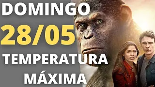 Temperatura Máxima de hoje (28/05): Globo exibe filme Planeta Dos Macacos - A Origem