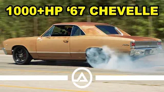 1000whp Twin Turbo '67 Chevelle with Sequential Shift | A Violent Tire Shredder