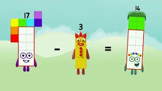 Numberblocks subtraction with The Rendom Big Numbers | learn to count! @preschoollearning110