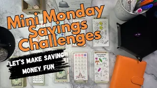 Mini Monday Savings Challenges| Let's make saving money and paying off debt fun!