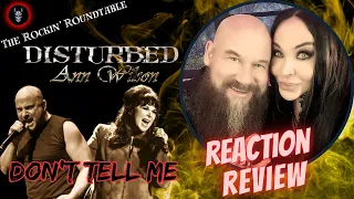Metal Couple REACTS and REVIEWS - Disturbed - Don't Tell Me (feat. Ann Wilson) Official Music Video