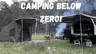 Ep 22 - Tent camping with our dogs in the Victorian High Country | freezing | river | campfire | hut