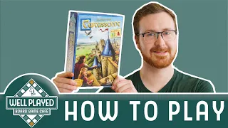 How to Play Carcassonne - Game Tutorial by Well Played Board Game Cafe