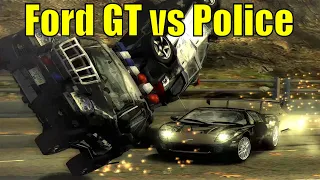 NFS Most Wanted 400 km/h Ford GT vs Police