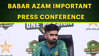 🔴Live | Babar Azam's Pre-Departure Press Conference at Gaddafi Stadium | Cricket Pakistan