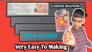 HD U60 75 DRIVER MODULE CONTROLING || P10 SIGN BOARD MAKE || VERY EASY