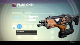 Destiny: The Dark Below - The Tower: Plug One.1 (Legendary Fusion Rifle) Upgrade Tree Details PS4