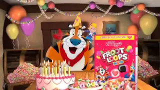 Happy Birthday Froot Loops hearts commercial