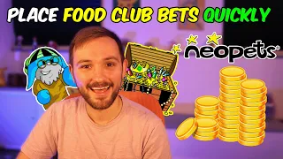 Neopets: Food Club - How to Place Bets Quickly