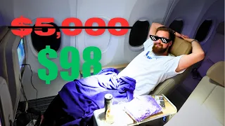 WORLD’S CHEAPEST BUSINESS CLASS AIRPLANE SEAT (only $98)!