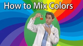 How to Mix 3 Colors to Make a Rainbow - Science Experiments for Kids - Primary Colors