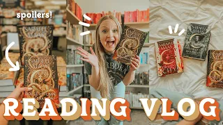 READING VLOG  freaking out over House of Flame & Shadow 🔥 spoilers, reactions & so many thoughts!