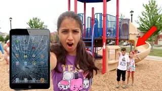 Heidi and Zidane Broken Iphone Joke IRL Hzhtube Kids Fun