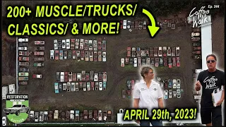 200+ Cars! | Coffee Walk Presents: "Restoration Revival" with VanDerBrink Auctions!