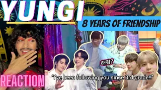 ATEEZ YUNGI MOMENTS - The Road to 8 Years of Friendship | **first time reacting to YUNGI | REACTION