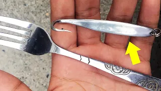 DIY Stainless Fishing Lure from Fork for Tuna, Trevally, Barracuda, Dorado (Trolling & Jigging)