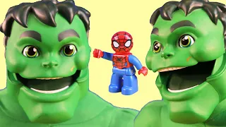 Hulk Family & Batman Adventures | Spiderman Toys Videos For Kids