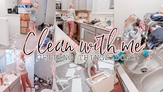 CLEAN WITH ME//GETTING THINGS DONE//SPEED CLEANING MOTIVATION