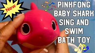PINK FONG BABY SHARK SING AND SWIM BATH TOY | UNBOXING AND TOY REVIEW - CT FAMILY