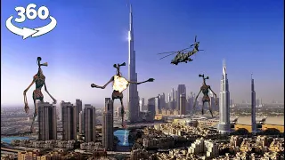 Short Film Siren Head Attack Dubai Burj Khalifa | 360 VR Movie